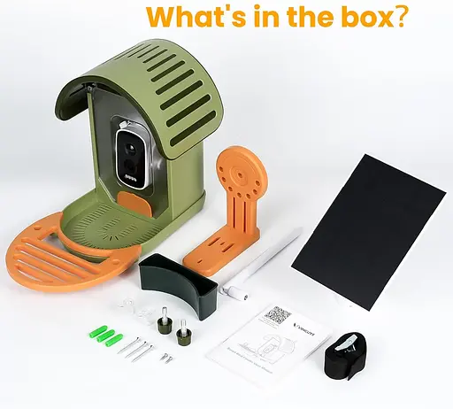 Годівниця для птахів з камерою на сонячних батареях Smart Bird Feeder Camera AI Identifies - фото 2