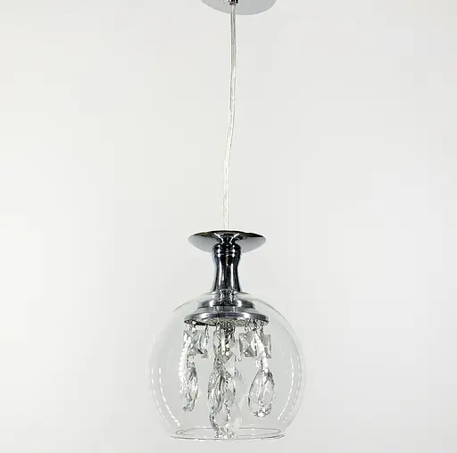 Удивительный светильник с прозрачным плафоном и хрусталем | Line F | Арт. SG3/1 - фото 2