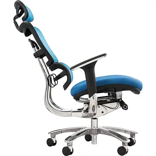 Офисное кресло GT Racer X-801A (W-55 B-45), синее (X-801A Blue (W-55 B-45)) - фото 4