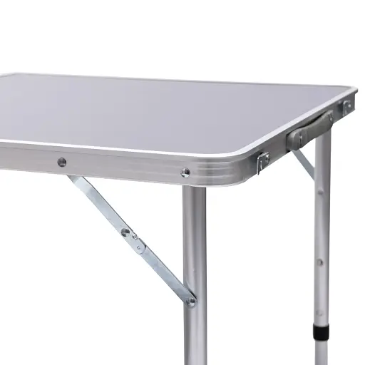 Стол для пикника LUGI JY-12060G раскладной со стульями 120х60х70/61/54 см серый - фото 2