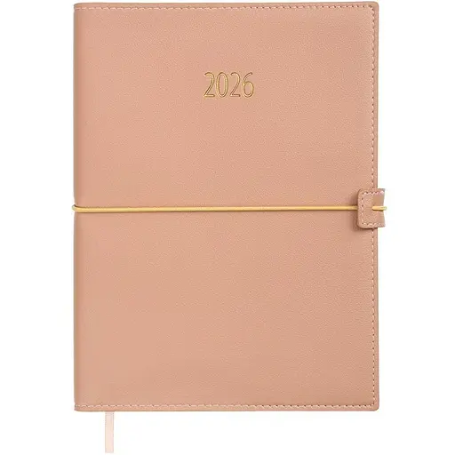 Ежедневник датированный Buromax Pandora 2026 A5 искусственная кожа молочный (BM.21141-37)