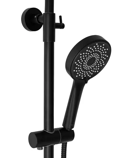 Душовя система Rea Max з термостатом та виливом black REA-P6615, Чорний - фото 5