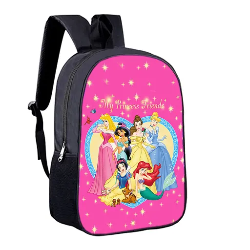 Рюкзак детский принцессы диснея 34х27 см, ранец с принцессой городской для девочки (00493)