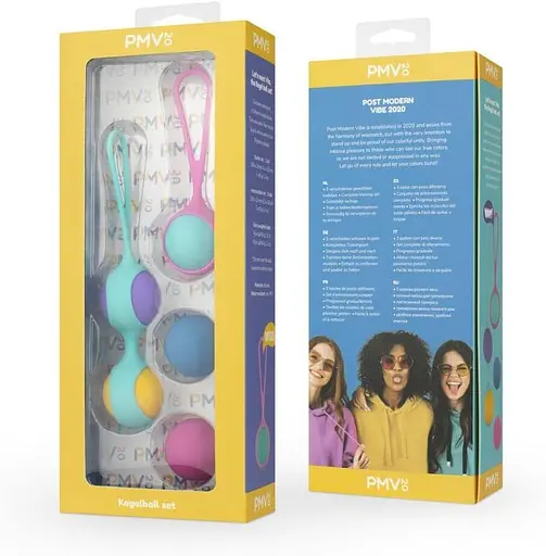 Вагинальные шарики PMV20 Vita Kegel Ball Set для тренировки мышц тазового дна, набор с разным весом - фото 6