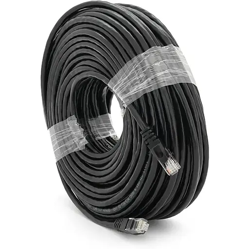 Патч-корд литий Ritar, UTP, RJ45, Cat.6, 40m, чорний, Cu (мідь)