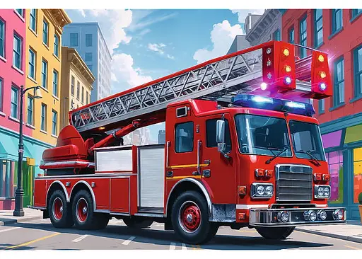 Пазл Trefl Пожарная машина 60 эл. (17405) - фото 2