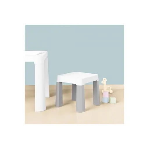 Детский табурет 0860TXK серо-белый, до 75 кг 32 х 32 х 28 см - фото 5