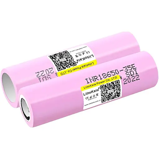 Высокоёмкий аккумулятор LiitoKala Lii-35E 18650 3500mah без защиты (Розовый) - фото 2