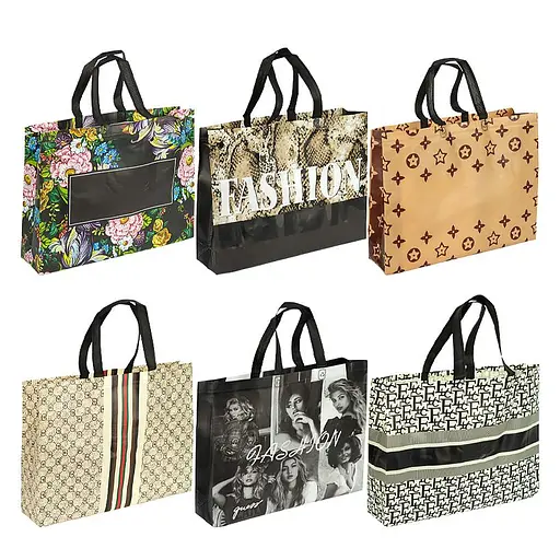 Сумка-шопер ламінована 731, ціна за 8 шт.