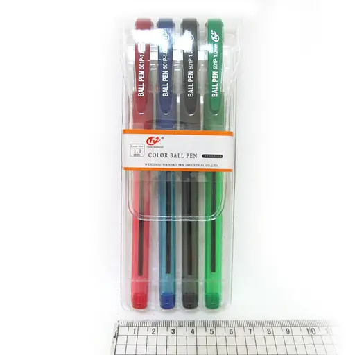 Набор шариковых ручек Tianjiao, 4 цвета