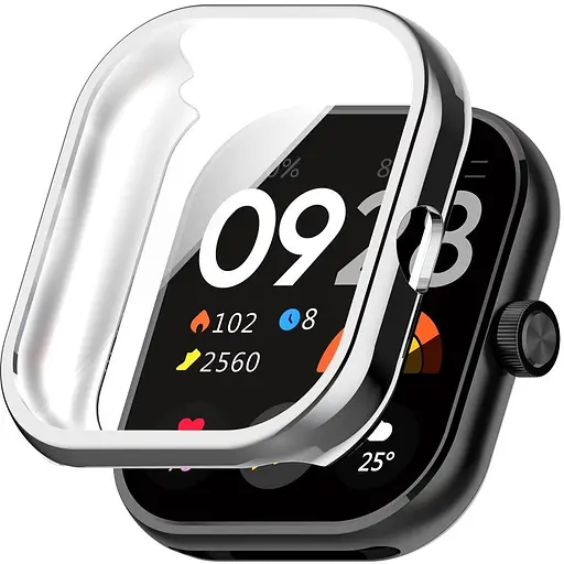 Захисний чохол Tamister для смартгодинника Redmi Watch 4 сріблястий