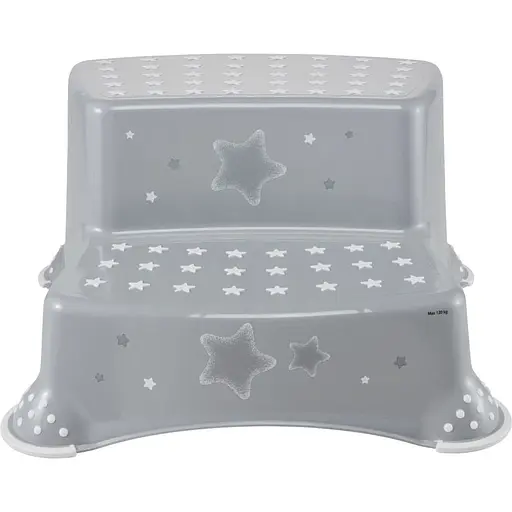 Подставка-ступенька для ванной Keeeper Stars на две ступени серая (4867) - фото 1