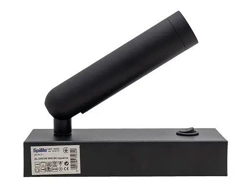 Подсветка настенная Brille накладная минимализм LED AL-549/3W WW BK - фото 4