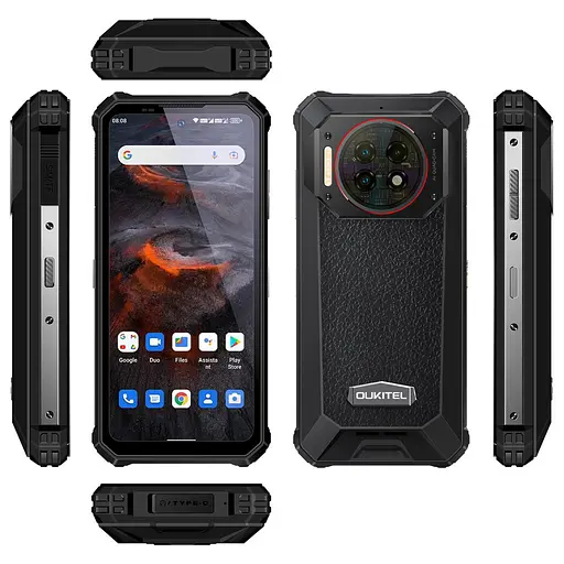 Смартфон Oulitel WP19pro 678” FHD+ /8GB/256GB/ Helio G99/22000mAh/64+20Мп/IP69K/ NFC/Black - фото 5