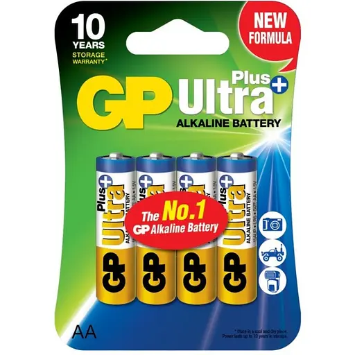 Батарейка GP Ultra Plus Alkaline АА LR6 (15AUP-U4) 4 шт.
