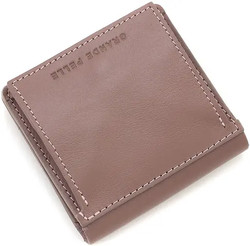 Женский кожаный кошелек Grande Pelle 11.5х11.5х3 см acs0024516 - фото 3