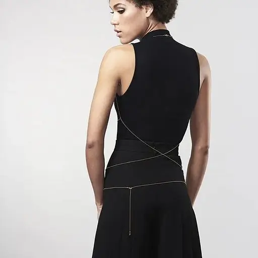 Ланцюжок портупея Bijoux Indiscrets Magnifique Bra Chain - Gold - фото 7