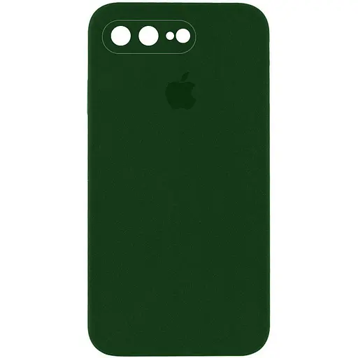 Чехол Silicone Case Square Full Camera Protective AA для Apple iPhone 7 plus/8 plus 5.5 Зеленый/Army green