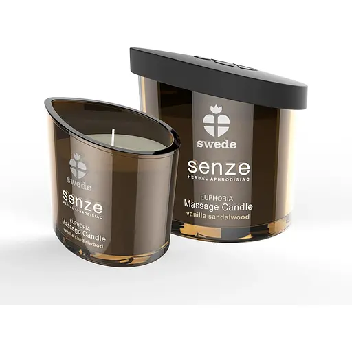 Свічка для масажу Senze Euphoria Massage Candle ваніль/сандал, 50 мл - фото 3
