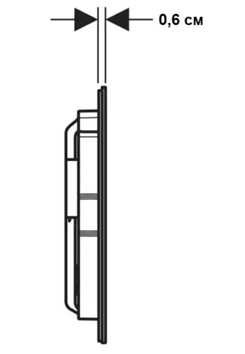 Клавіша змиву Geberit Sigma40 round 115.628.SJ.1 скло, чорний глянцевий, Чорний - фото 4