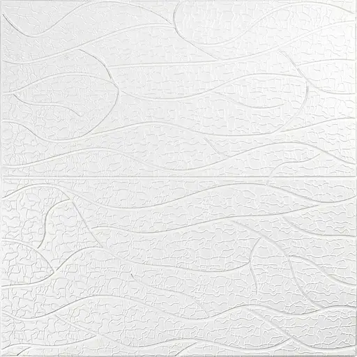 Панель 3D Wall Sticker 700х700х6 мм біла SW-00001948 - фото 1