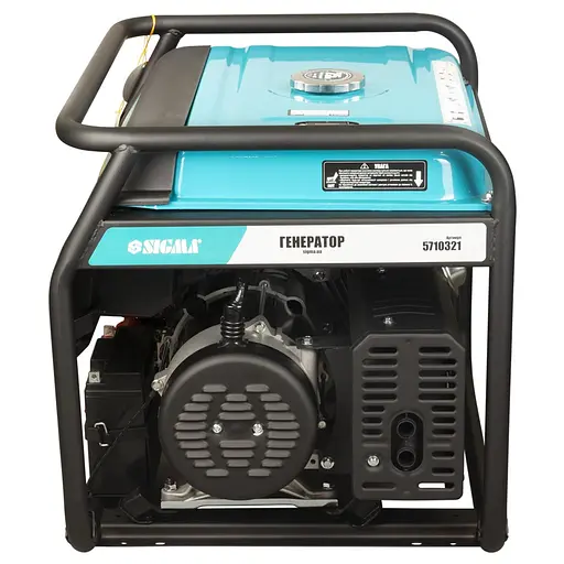 Бензиновий генератор Sigma 5.0/5.5 кВт, однофазний, ручний/електро запуск, з виведенням під АВР (5710321) - фото 5