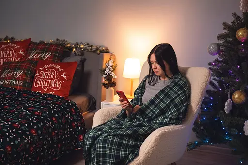 Плед Ardesto Fleece 160х200 см клетка зеленая (ART0702PB) - фото 6