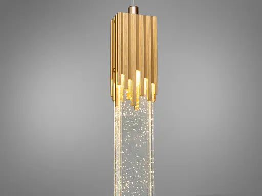 Екстравагантний, шляхетний LED подвіс в стилі Нордік, потужністю 5W, золо. - фото 4