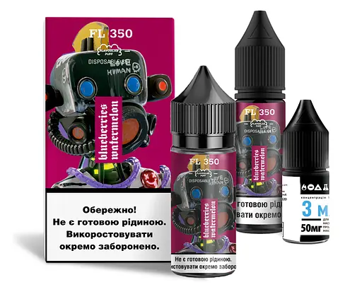 Набор компонентов для самозамеса солевой Flavorlab FL350 30 мл (Blueberry Watermelon Черничный арбуз, 0-65 мг)