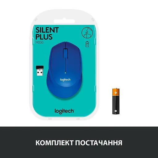 Беспроводная мышь Logitech M330 Silent Plus Blue (910-004910) - фото 7