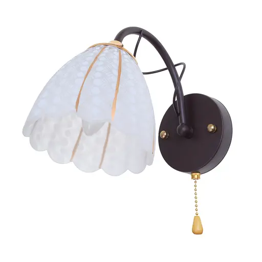 Бра Brille LK-679W/1 E27 BK+FG спрямованого світла настінне накладне