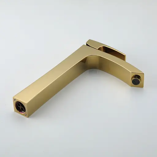 Змішувач для умивальника Gappo G1007-32 Золотий - фото 5