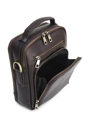 Чоловіча шкіряна сумка через плече Newery sum0026696 - фото 9