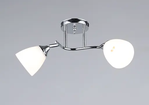 Люстра стельова на 2 плафони VALESO K2313/2, хромовий (E27)