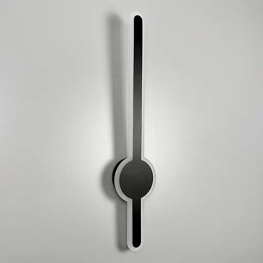 Видовжене світлодіодне чорне бра 60 см Арт. WJ 020/600 BK Line F - фото 2