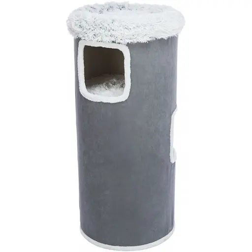 Когтеточка-домик Trixie Harvey для кошек сизаль/плюш серая 50х118 см [CD] - фото 2