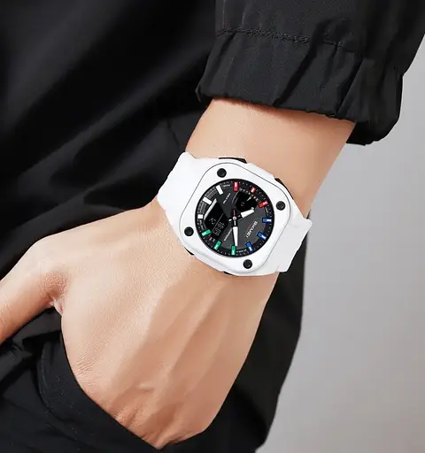 Годинник чоловічий наручний спортивний Skmei 2328 (Білий) - фото 6