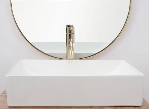 Умивальник Rea Inga white накладний білий REA-U1022, Білий - фото 2