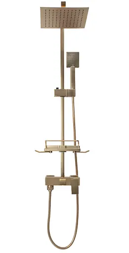 Душова система Rea Jack Brushed Gold з виливом REA-P7050, Золотий - фото 4