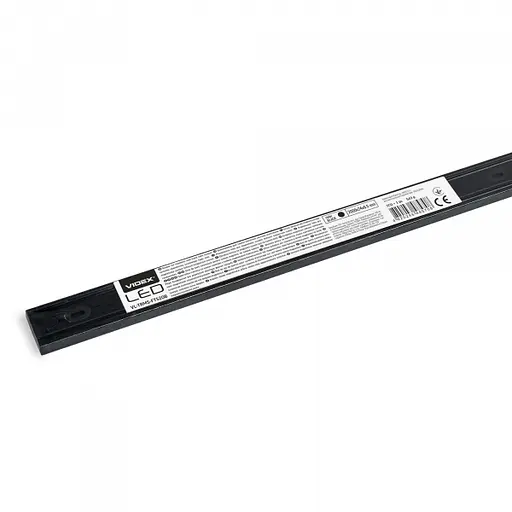 Магнітний шинопровід трековий накладний Videx FTS20B 2м чорний - фото 4