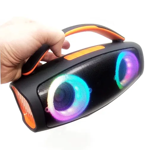 Минидинамик Bluetooth с микрофоном BT-K21 мощный звук компактный дизайн USB 3.5 мм AUX Bluetooth TF Card 10 Вт Черный - фото 3