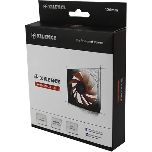 Вентилятор Xilence 120mm XPF120.R black/red, Retail Box (XF039) - фото 3
