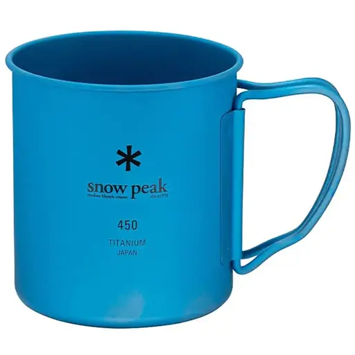 Кружка Snow Peak MG-143-BL Ti-Single 450 Anodized Cup 450 мл blue
