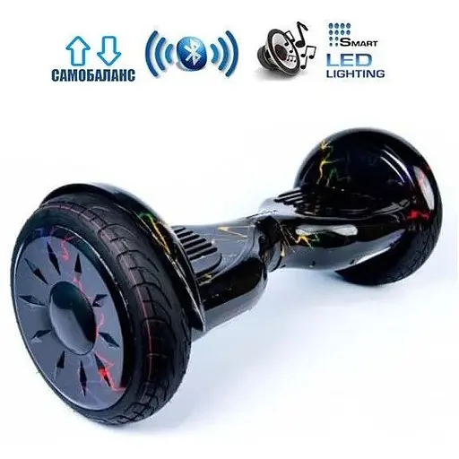 Гироборд Smart Balance Wheel U20 Pro + Autobalance 10.5" Цветные молнии  - фото 4