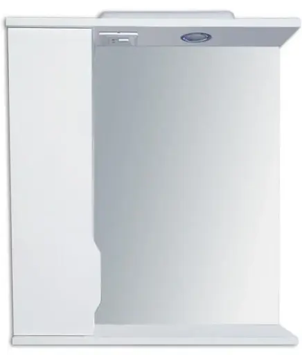 Дзеркало для ванної ПіК Альба Z-1 ліве з шафкою 50 см 30412 - фото 1