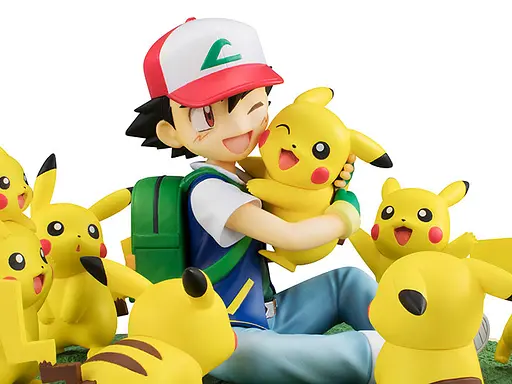 Діорама 3D Сатоші та Пікачу Кишенькові Монстри Покемони Series Ash and Pikachu 12см Pokеmon 33.33 - фото 3