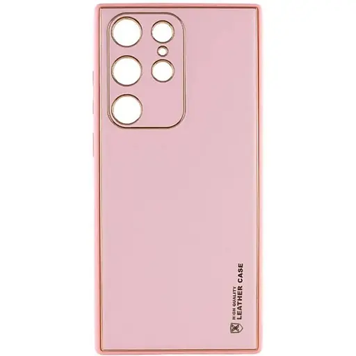 Чохол Epik Xshield для Samsung Galaxy S23 Ultra шкіряний Рожевий/Pink - фото 1