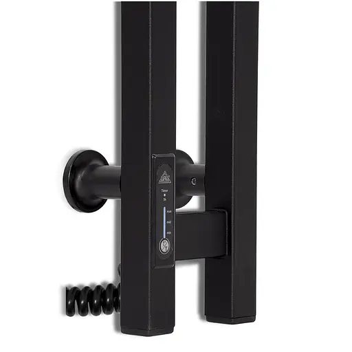 Електрична рушникосушарка Laris Зебра Дует ЧФЧ3 80x1200 Е ліва R3 73207668, Чорний матовий, Ліве, Електронний - фото 5