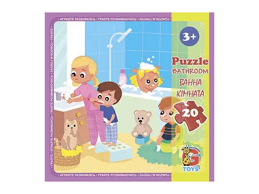 Пазлы G-Toys Детская площадка, 20 элементов, LX12