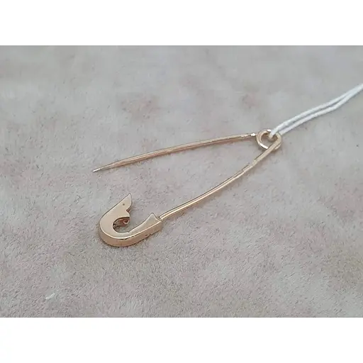 Золотая брошь-булавка Гаразд с бриллиантом. 3083387 - фото 4